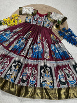 Muslin Cotton Kalamkari Frock