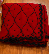 Georgette handwork saree