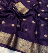 Soft crepe jacquard silk butta saree