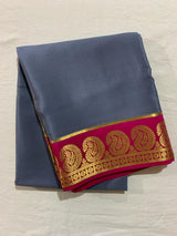 Mysore silk contrast budget friendly saree