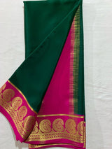 Mysore silk contrast budget friendly saree