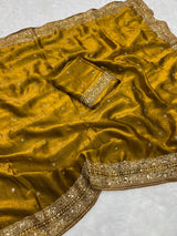 Space silk sequence party wear saree