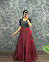 Spark space silk party wear fully stitched dress