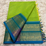 Chettinadu Pure Cotton kanchi zari Saree