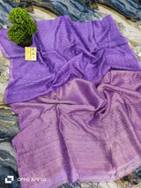Pure Matka Silk mark certified sea shell saree