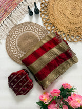 Space silk jharkan work sarees for party wear
