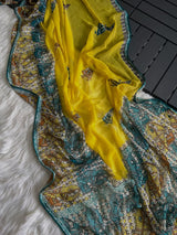 Pure butter georgette saree