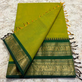 Chettinadu Pure Cotton kanchi zari Saree