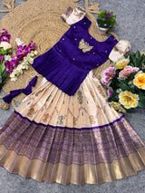 Diya kids lehanga set