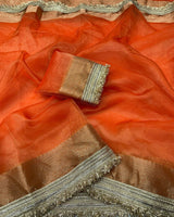 Banarasi Premium glass Tissue Silk saree