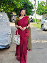 Khadi cotton saree