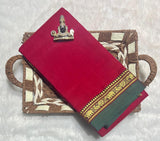 Narayanpeta Mercerised Cotton elephant small boarder saree