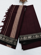 Narayanpeta Elephant Peacock Small boarder dress material