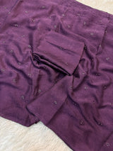 Coffee crush original beads buttis saree