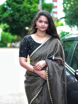 Trisha inspired soft oraganza saree