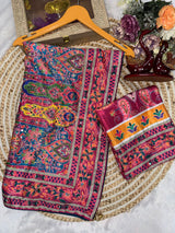 Premium Laya celeb inspired ajrak saree