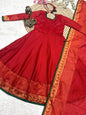 Traditional style silk Anakarli set