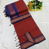 Kalyani pattu cotton checks saree