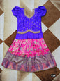 Customised maggam pattu parikini for kids