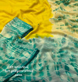 Butter georgette shibori dye saree