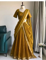 Vintage chex Half saree