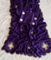 Soft Rangoli crush handwork saree