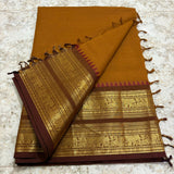 Chettinadu Pure Cotton kanchi zari Saree