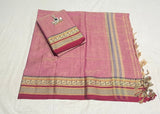 Narayanpeta Big Peacock boarder Dress material