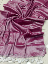 Raga tissue mul cotton saree