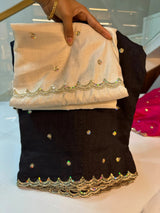 Vichitra silk grand party wear saree
