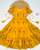 Cotton fully stitched maxi gown for women