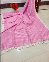 Korean inspired pure mul cotton saree