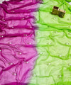 Multi shade chiffon buttis saree