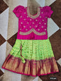 Customised maggam pattu parikini for kids