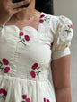 Mul Chanderi Embroidery Frock