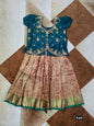Customised maggam pattu parikini for kids