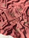 Soft rangoli bird design partywear saree