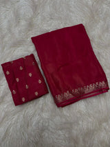 Viscose chinnon soft saree