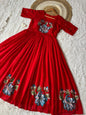 Original Brush Paint HandWork Gown