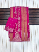 Kaddi viscose georgette tissue saree