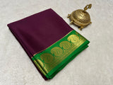 Mysore silk contrast budget friendly saree