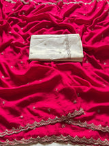 Vichitra silk grand party wear saree