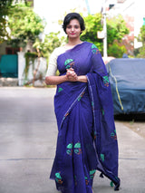 Premium Chanderi Silk Saree Fully Stitched blouse