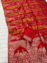 Kaddi viscose georgette tissue saree