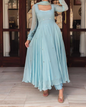 Pastel Anarkali 2pc set with HANDWORK