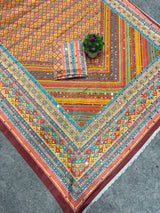 Laya celeb inspired ajrak saree budget friendly range