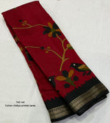 Maheswari Silk Kalamkari Parrot printed Saree