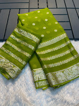 Viscose georgette festive saree