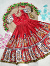 Kalamkari Maroon Anarkali