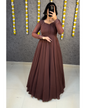 Beautiful Georgette Gown with Duppatta